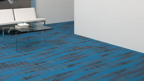 Tarkett, Modular Carpet, We looked outside our industry to find a waste stream we could recycle into flooring. This search
