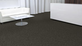 Tarkett, Modular Carpet, We looked outside our industry to find a waste stream we could recycle into flooring. This search