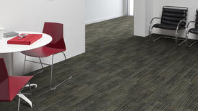 Tarkett, Modular Carpet, We looked outside our industry to find a waste stream we could recycle into flooring. This search