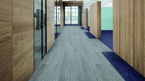 Tarkett, Modular Carpet, We looked outside our industry to find a waste stream we could recycle into flooring. This search