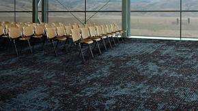 Tarkett, Modular Carpet, We looked outside our industry to find a waste stream we could recycle into flooring. This search