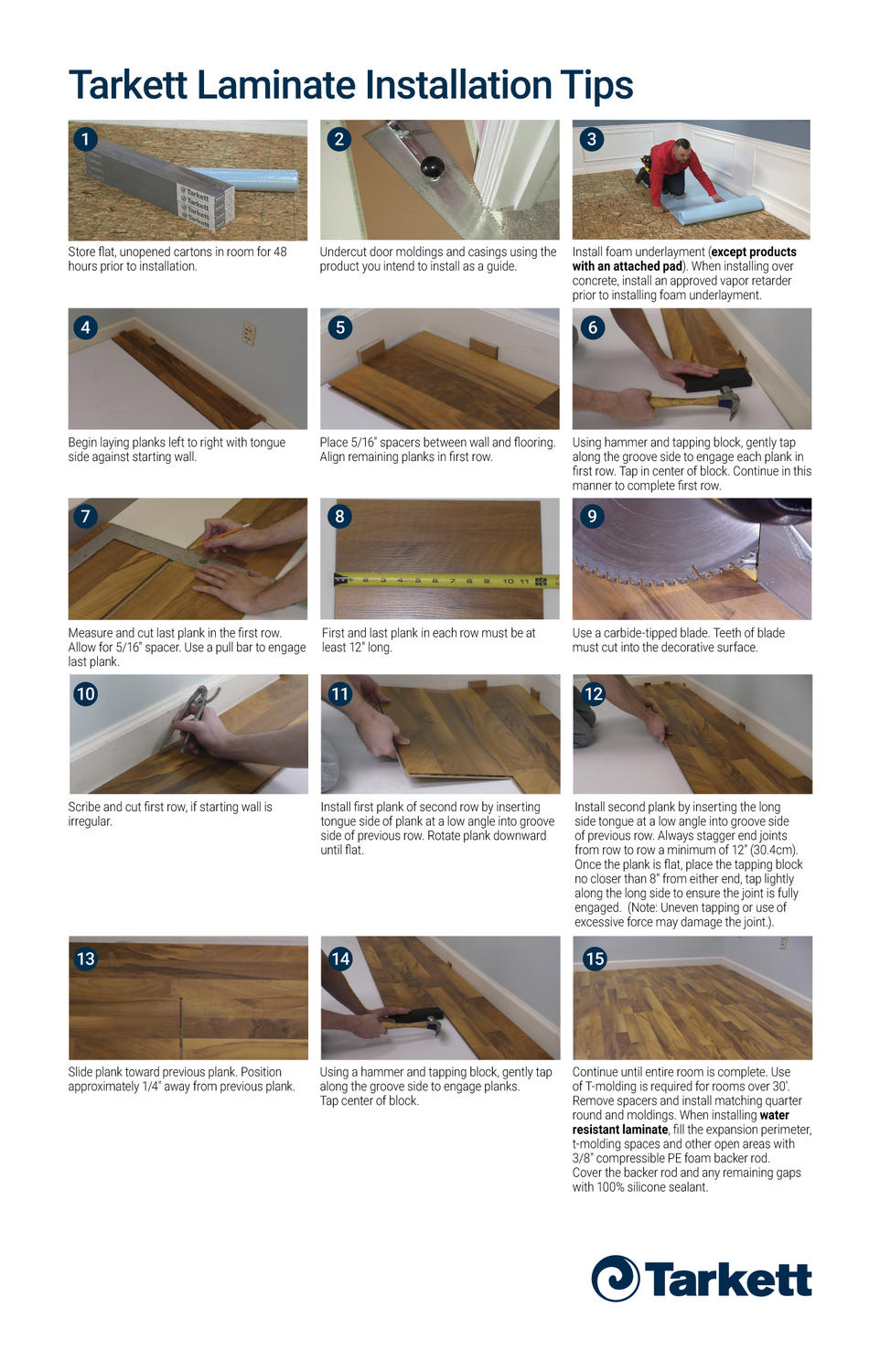 Tarkett Laminate Installation Tips Tarkett
