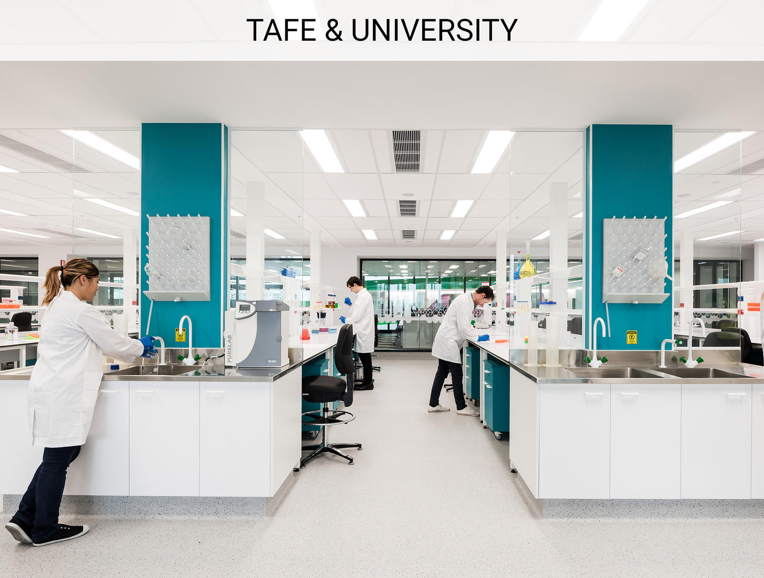 Tafe university education vinyl flooring