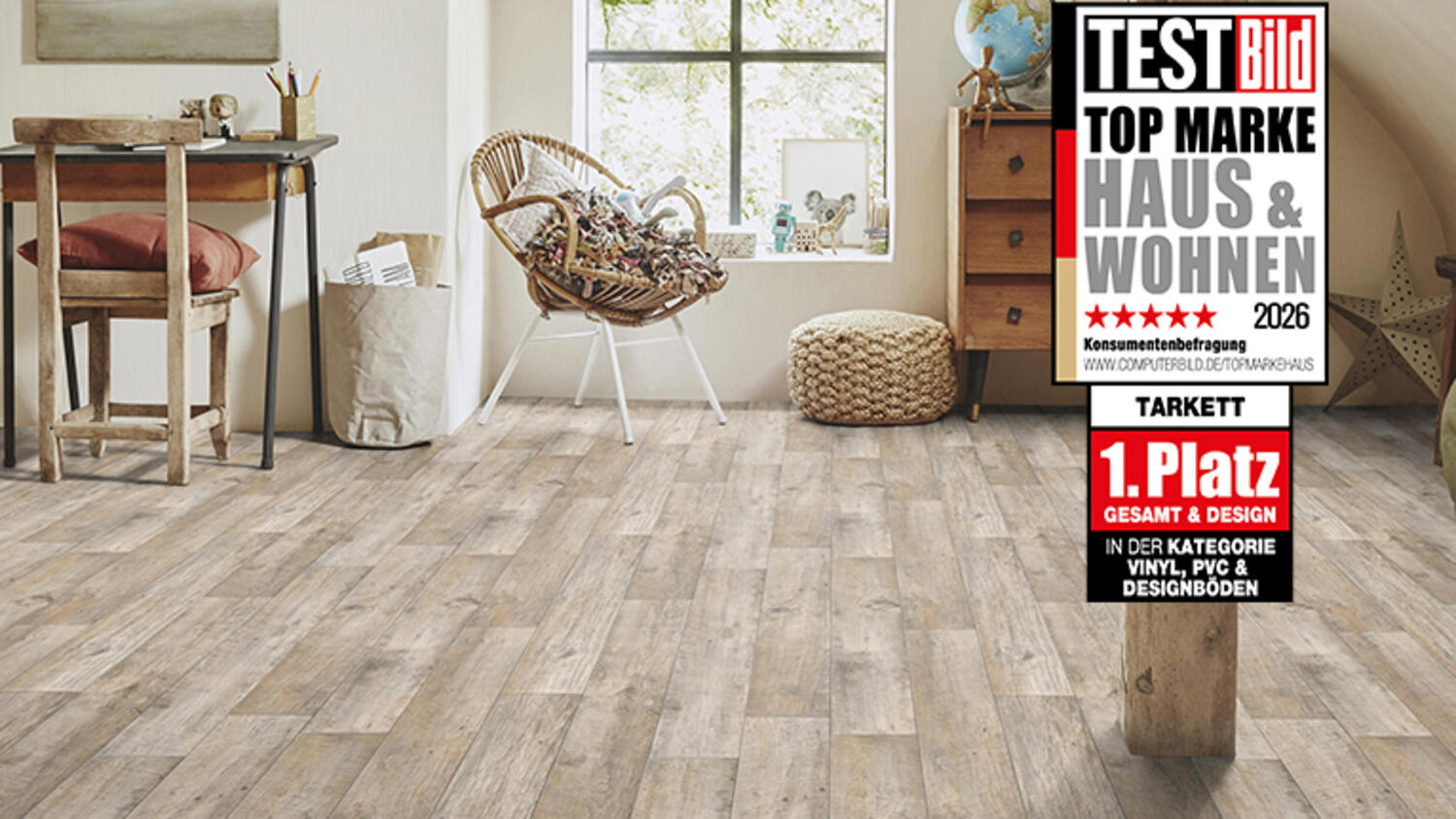 Tarkett ist TOPMARKE 2026: Platz 1 für Vinyl-, PVC- und Designböden