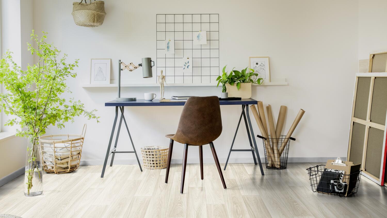 Vinylboden für Büro & Arbeitszimmer: Langlebig, leise und stilvoll arbeiten