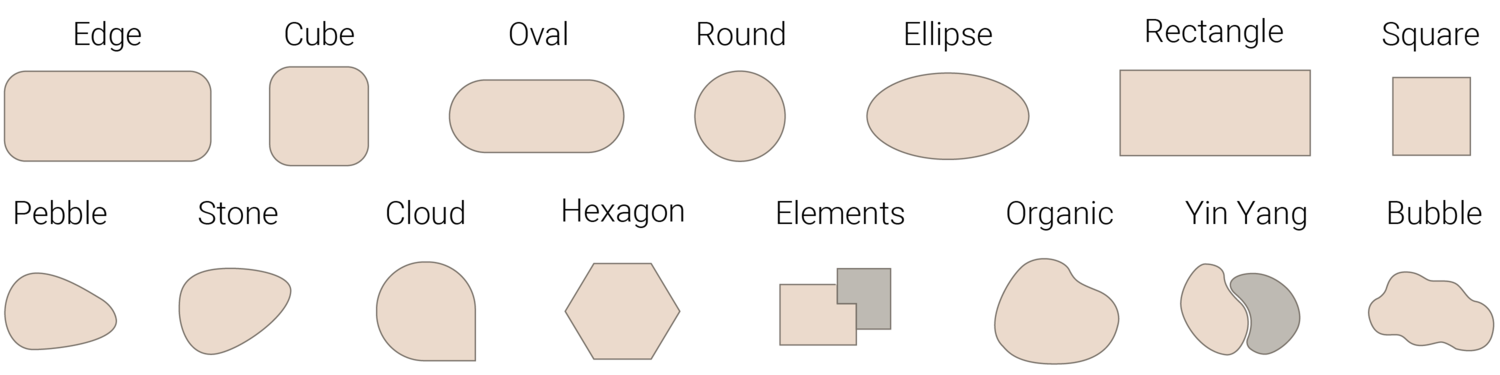 DESSO by Tarkett custom rugs available shapes such as oval, ellipse, square, rectangle carpets.