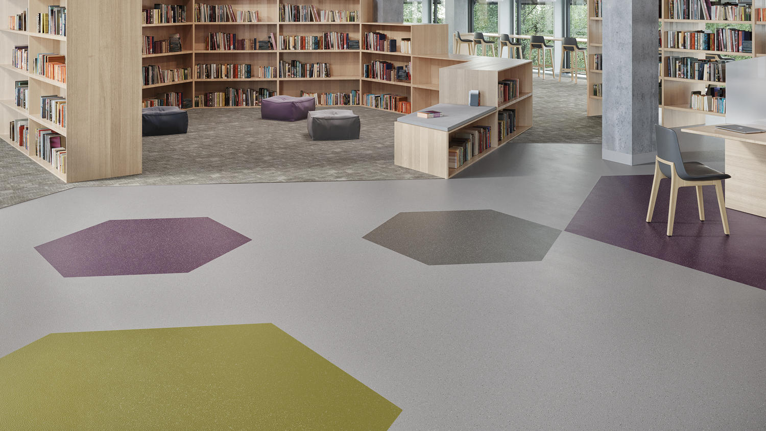 flooring in educational facility