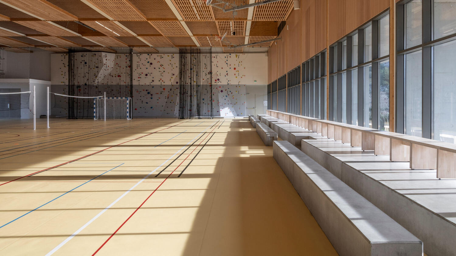Omniplay Flooring Basketball Court Timber Pale