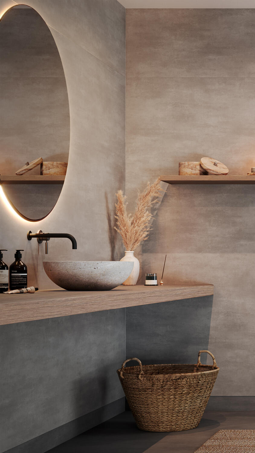 Raw Concrete Dark Grey