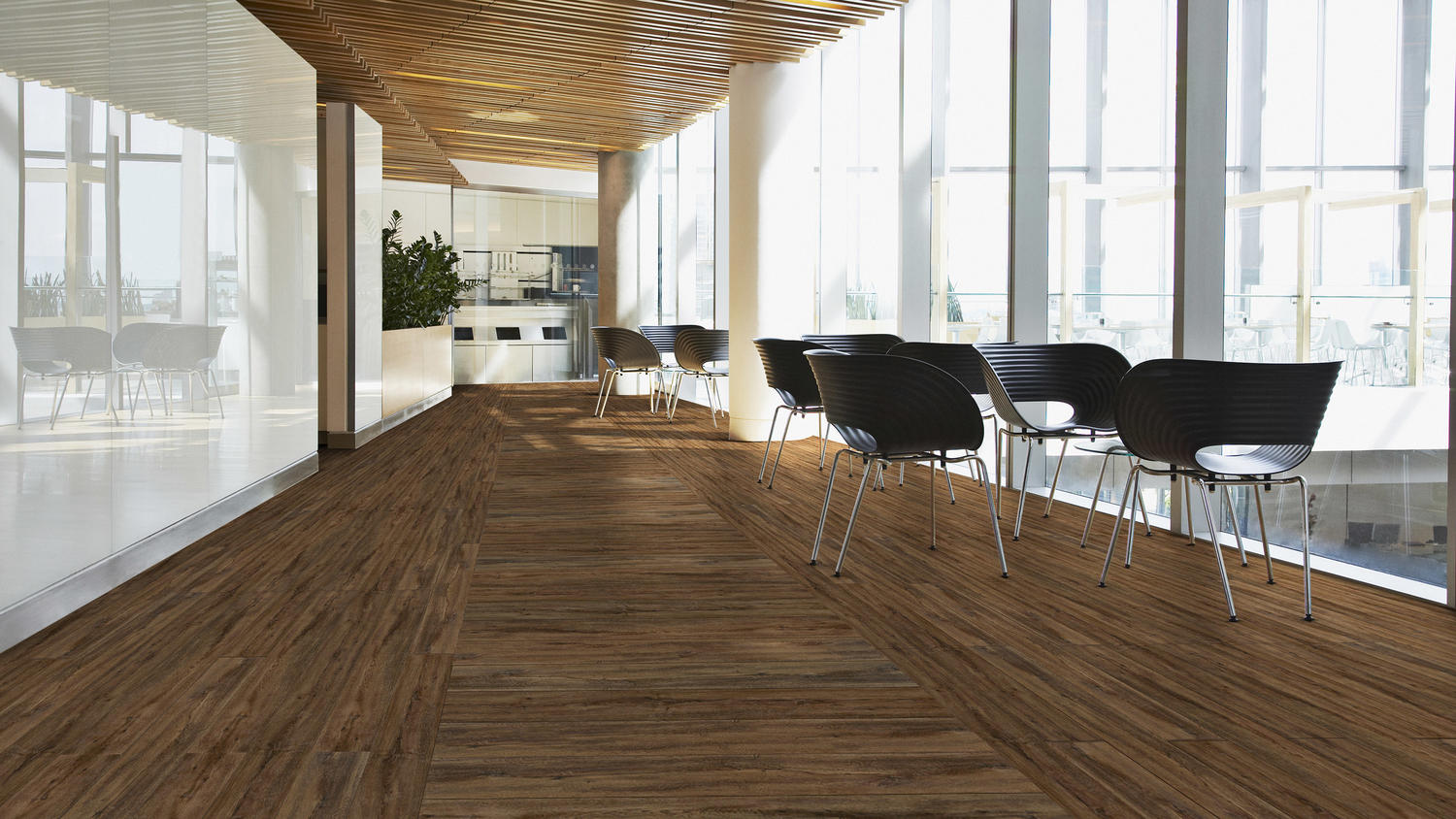 Tarkett, Luxury Vinyl Tile (LVT), Offering a wide selection of wood and stone patterns, the Event Series provides affordable,