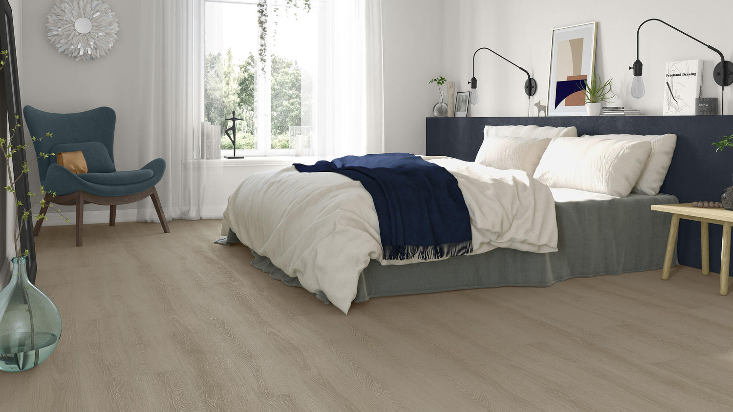 LVT - Starfloor Click Ultimate 30 - sol - chambre à coucher