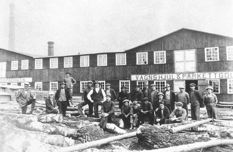 Tarketts svenska och franska historia, svartvitt fotografi från förr