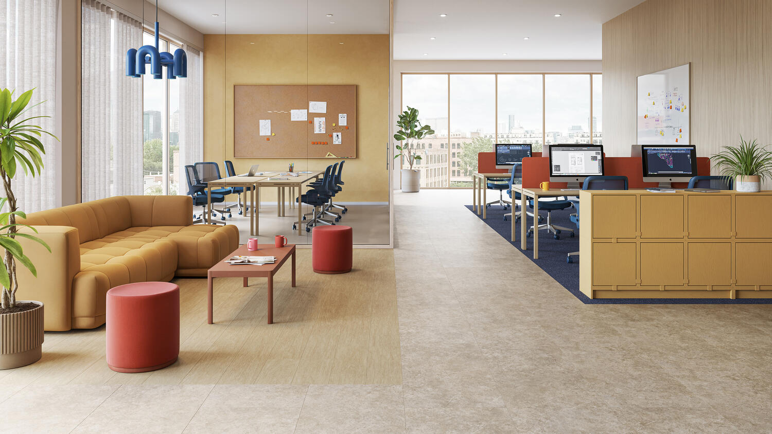 Retailinterieur met modulaire iD Naturals PVC-vloeren van Tarkett