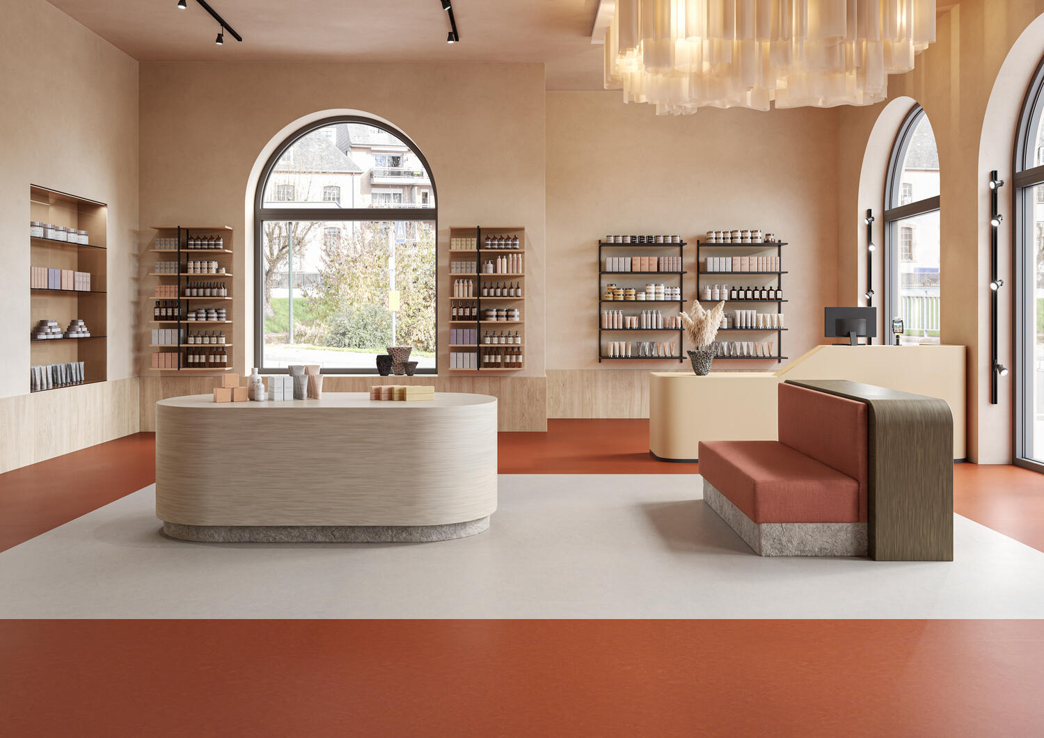 Winkel met linoleumvloer