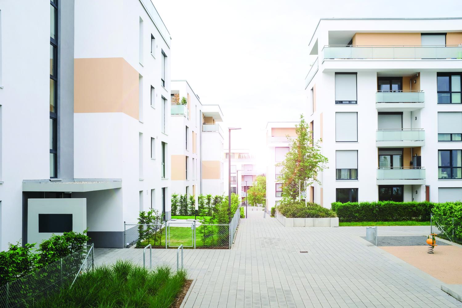 habitat collectif  revêtement de sol recyclés et recyclables