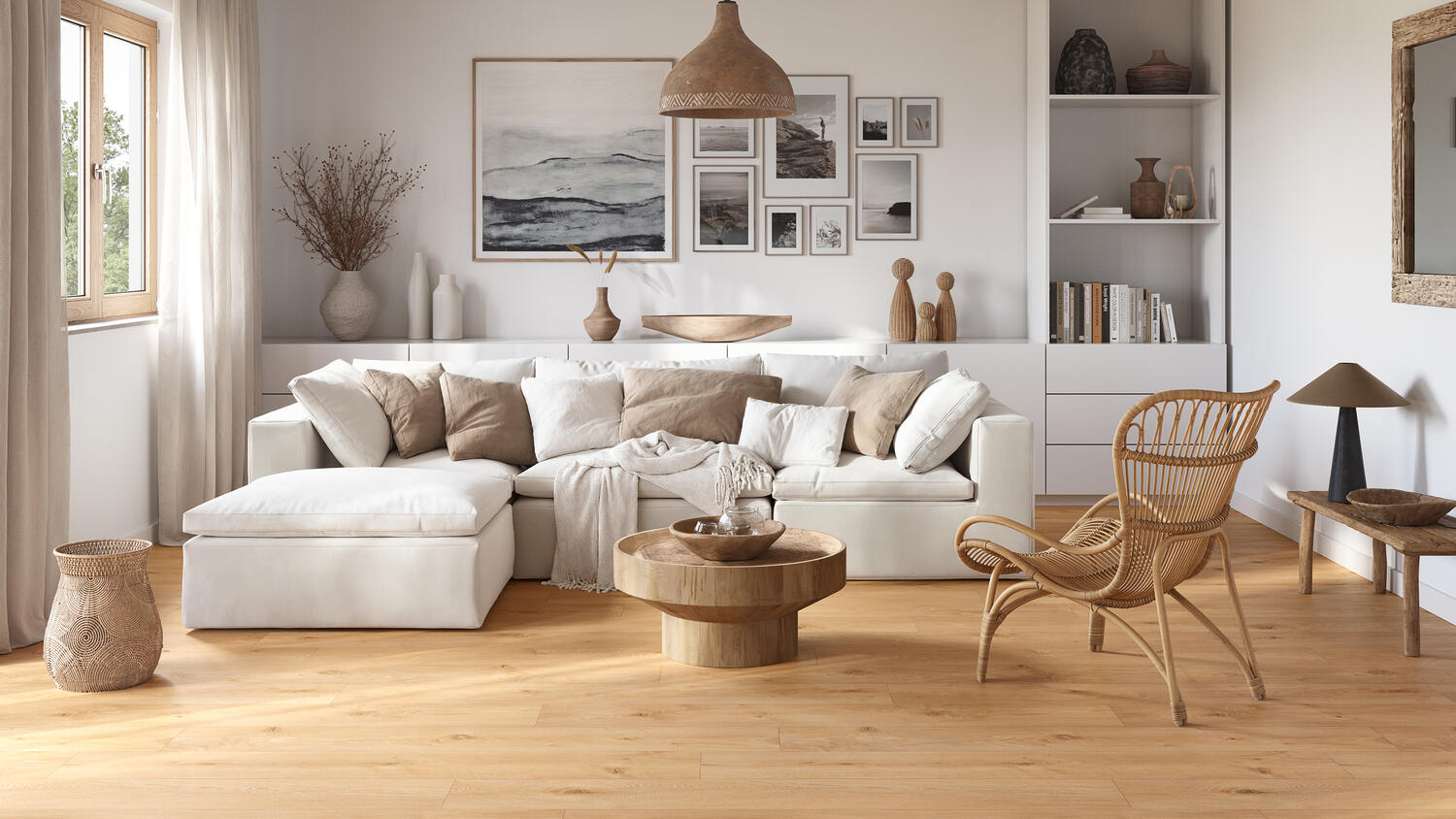 Resultado final renovação pavimento sala tarkett room design