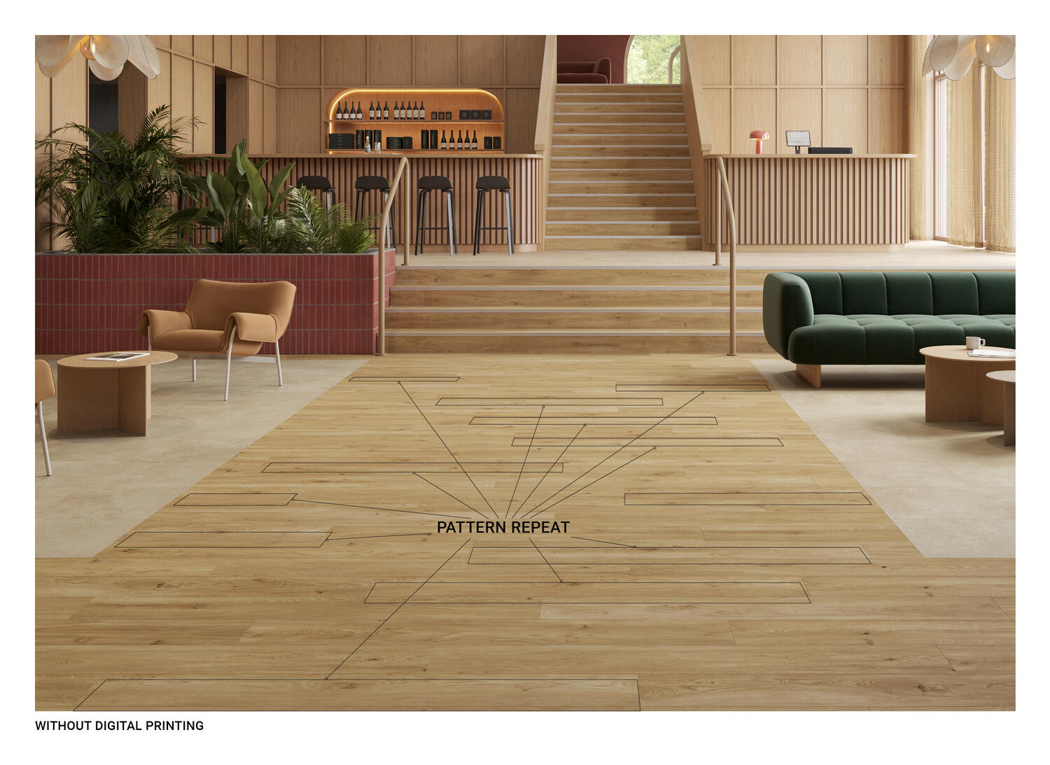 Hotel Lobby without digital printing by Tarkett