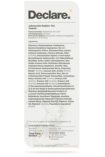 Living Product Challenge Tarkett