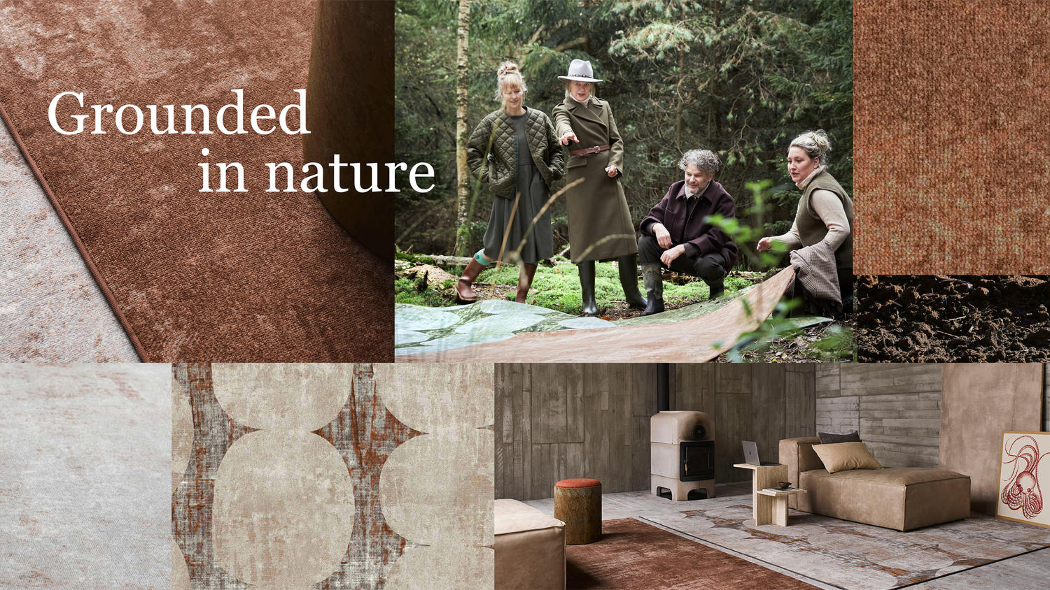 Samenwerking voor het tapijtontwerp van DESSO & Ex Nature met Odette Ex en het ontwerpteam