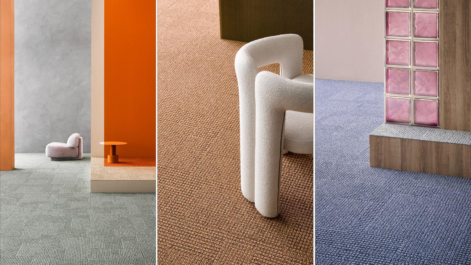 DESSO and Patricia Urquiola graphic carpet tiles for workplace