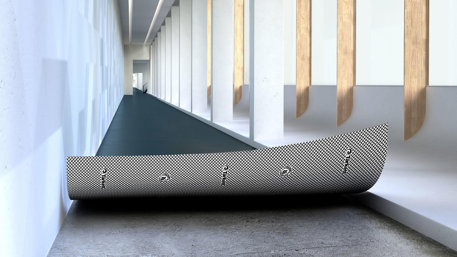 De losliggende Excellence-vloer kan op verschillende ondervloeren worden gelegd en heeft een lage VOS-uitstoot