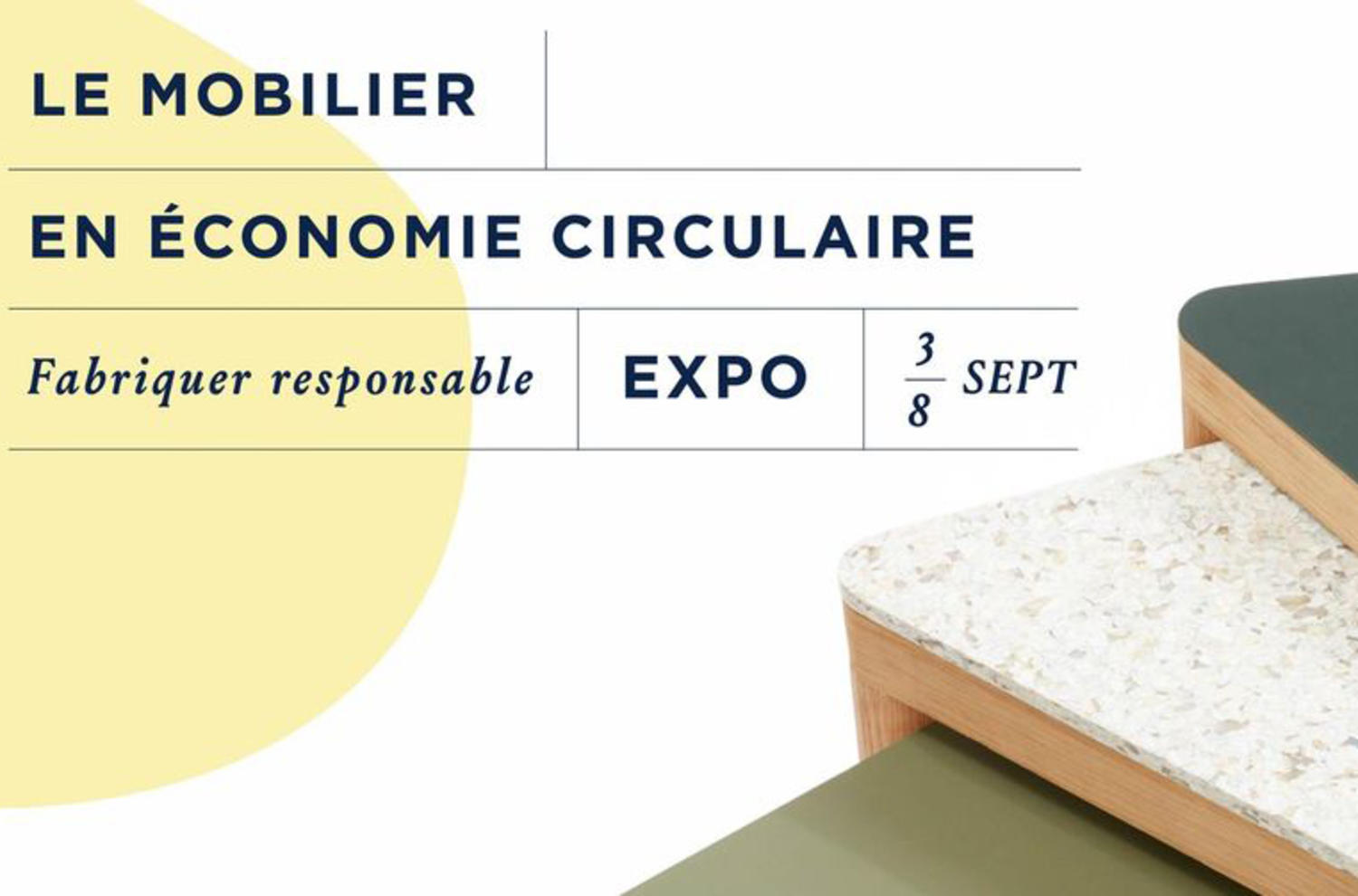 Tarkett partenaire de l’exposition "Le Mobilier en économie circulaire : Fabriquer responsable" par le studio 5.5