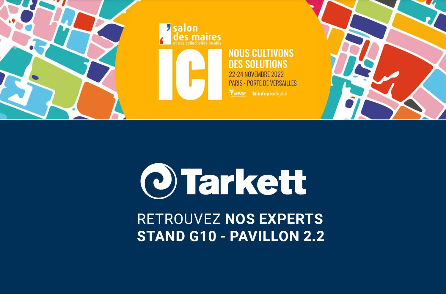 Tarkett participe au salon des maires 2022