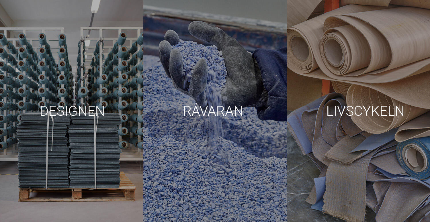 Hållbarhetsarbete i tre områden: designen, råvaran och livscykeln