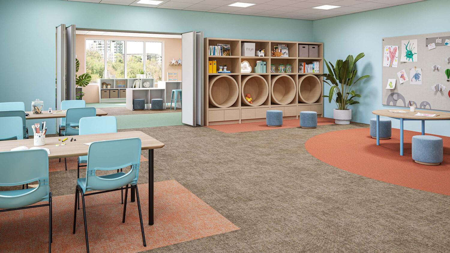 Education Facility with Tarkett Essence Carpet Tiles