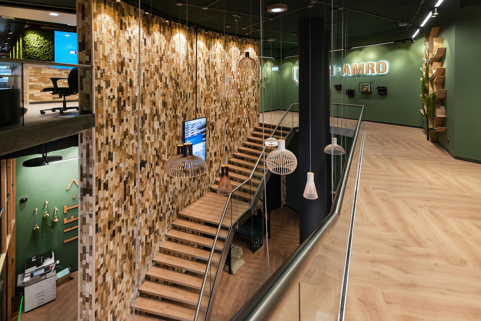 Tarkett pvc-vloer in visgraat