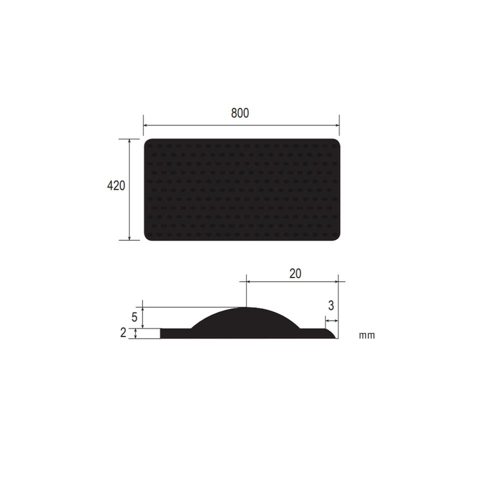 6 BANDES PODO TACTILES GRIS 7035 Tactile warning tiles All Accessories