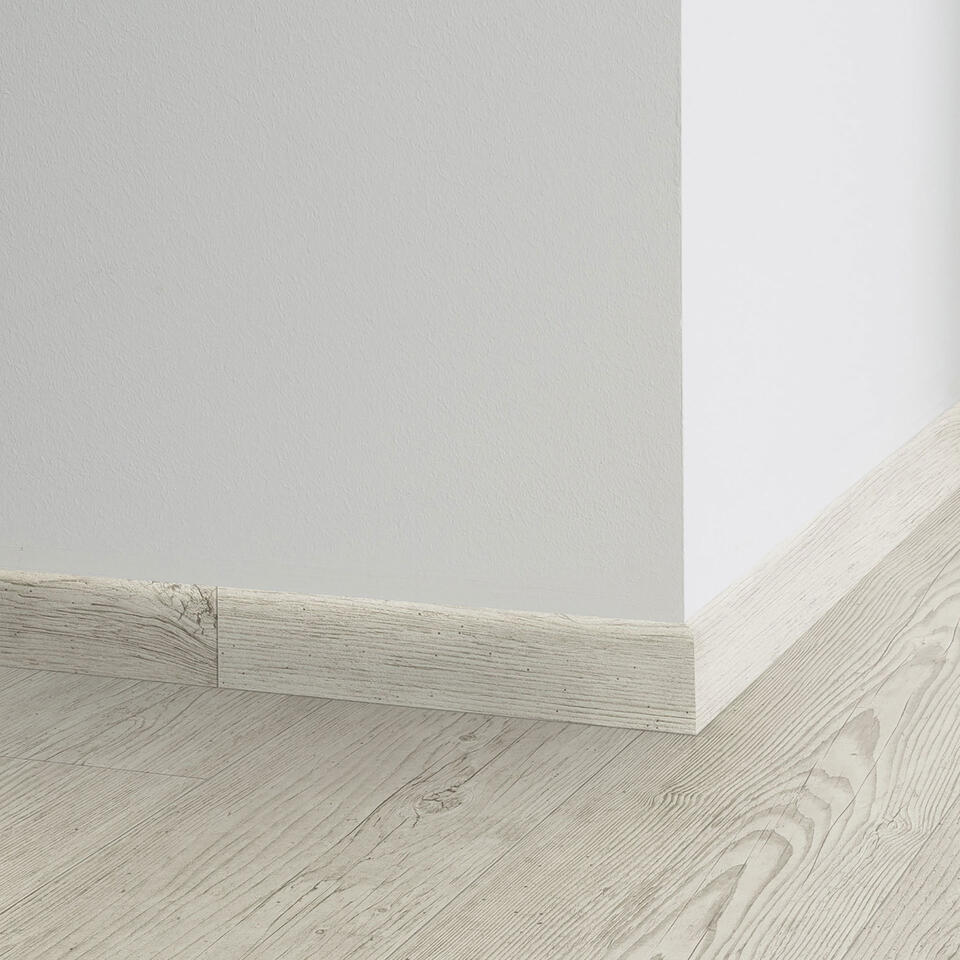 Brushed Pine WHITE Decorative Seton skirtings for LVT Finishing