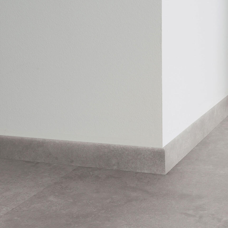 Polished Concrete STEEL Plinthe rigide en PVC pour LVT Plinthes, angles