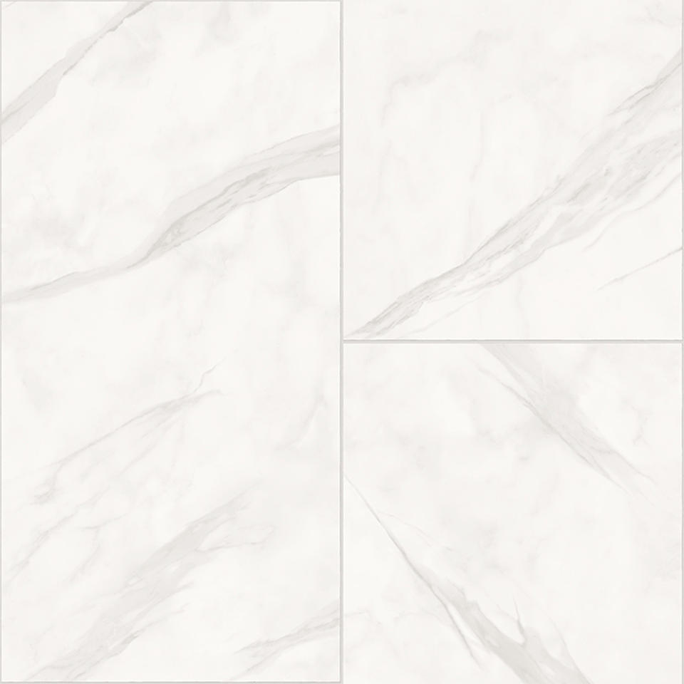 Carrara WHITE MARBLE Bravo - A Menards' Exclusive Vinyl Sheet