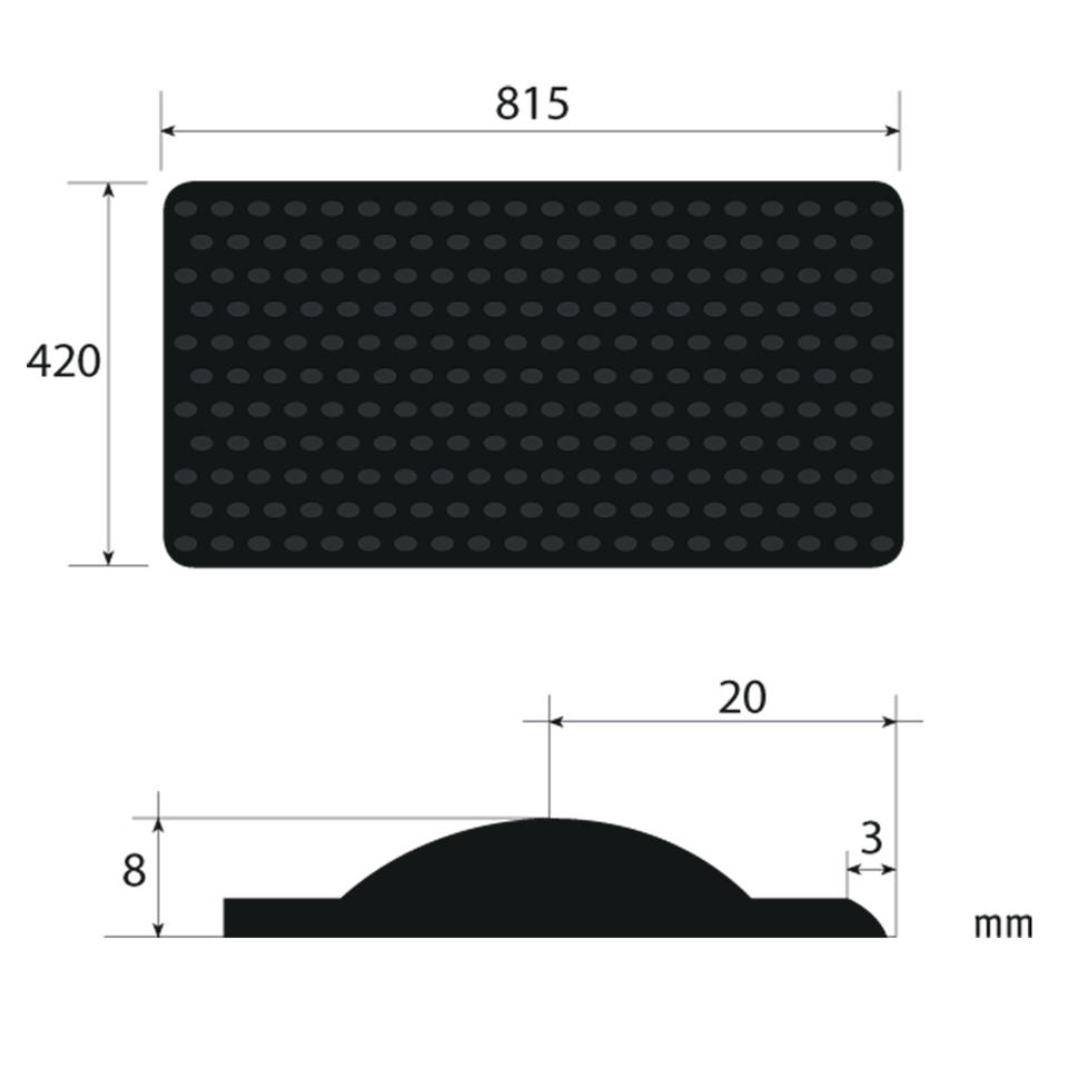 PODODACTILE RECTANGULAR TILE WHITE Tactile warning tiles All Accessories