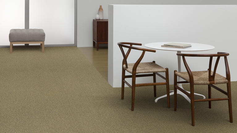 Tarkett, Modular Carpet, We looked outside our industry to find a waste stream we could recycle into flooring. This search