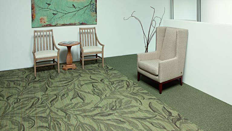 Tarkett, Modular Carpet, We looked outside our industry to find a waste stream we could recycle into flooring. This search