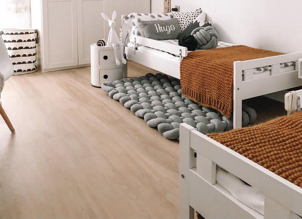 Maria’s interior décor tips after installing Starfloor Click Ultimate Luxury Vinyl Tiles in her children’s bedroom