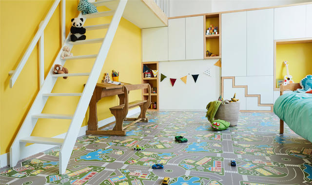 Choosing vinyl floors for a child's bedroom