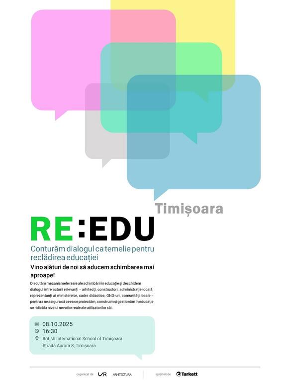 Proiectul Re:EDU – Conferința de la Timișoara conturează dialogul pentru reclădirea educației