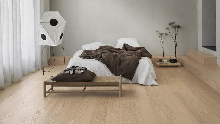 Holzboden im Schlafzimmer: die Auswahl des richtigen Bodens