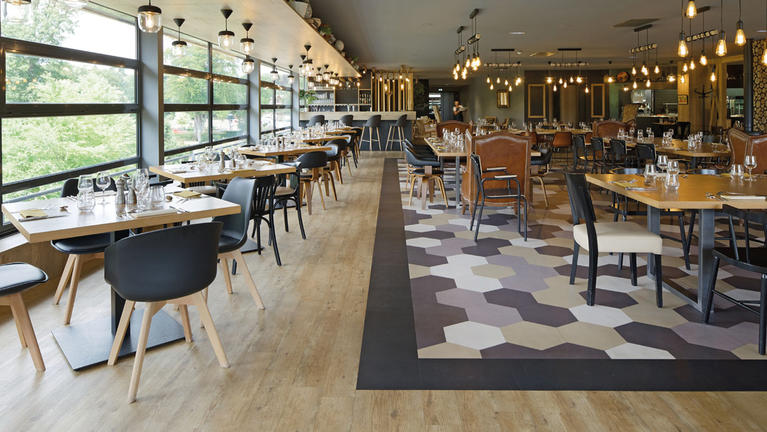 Restaurant Flooring Case Study Modular Vinyl Flooring Tarkett