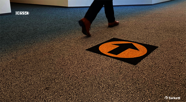 Desso Icons wayfinding carpet tiles