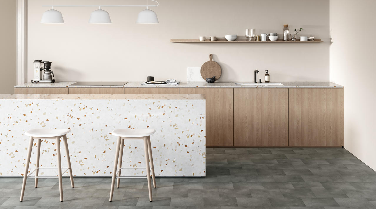 Shellstone GREY Iconik T-Extra Asuntojen vinyylilattiat