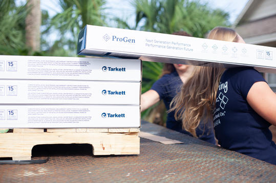 Tarkett North America Senior Executives Volunteer on the Set of Military Makeover