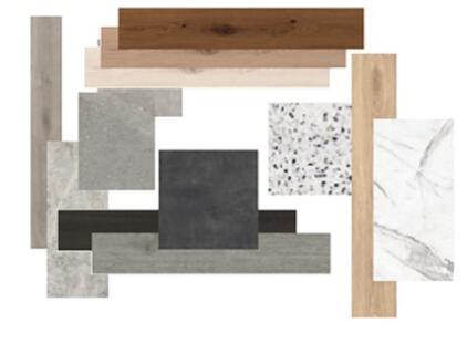 LVT 3D single tiles pattern repeat
