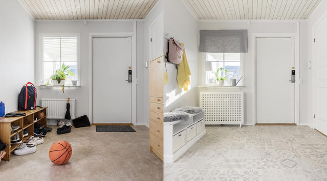 Golvet gör skillnad – gör om din hall med några enkla steg!