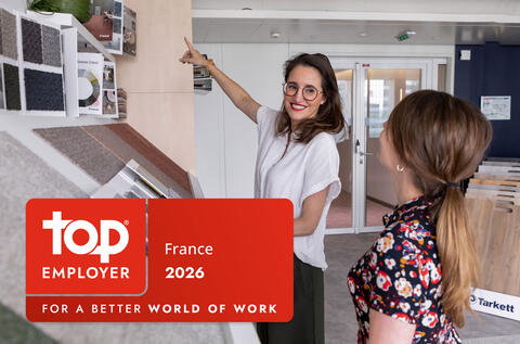 Tarkett France La Défense obtient pour la première fois le label Top Employer !