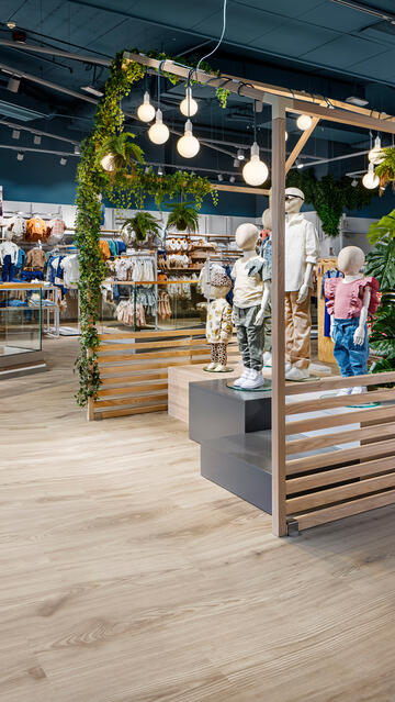 Kappahl Kids Store in Sweden commercial flooring case study